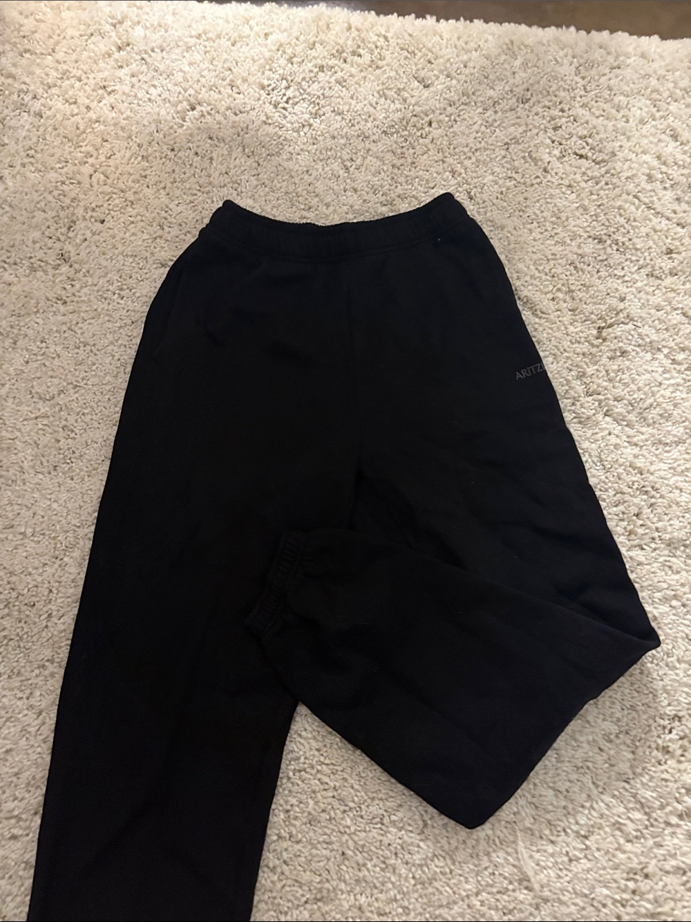 Aritzia Kids Black Fleece Joggers